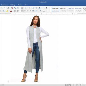 *3 FOR $20 ITEM* Isaac Liev Sleeveless Maxi Duster, NWOT